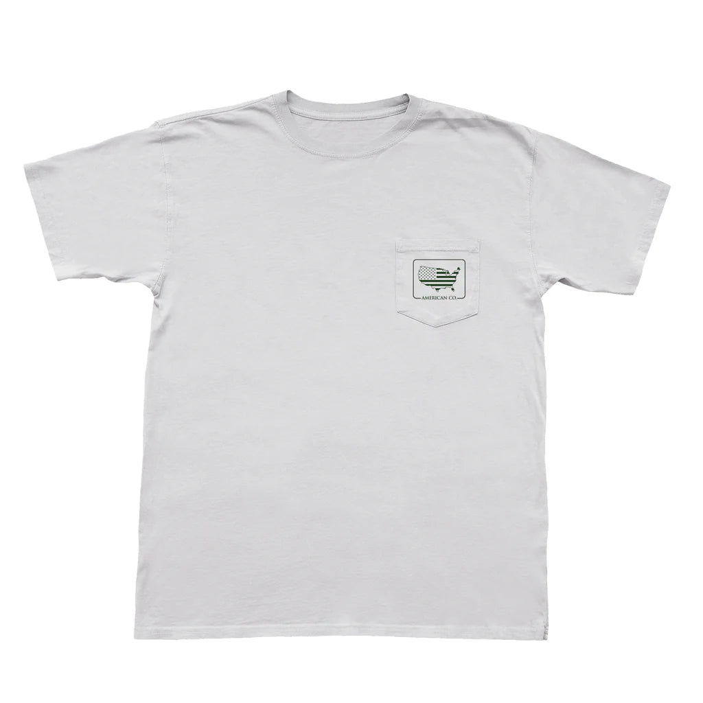 Augusta Traditions Short Sleeve Pocket Tee - Oyster