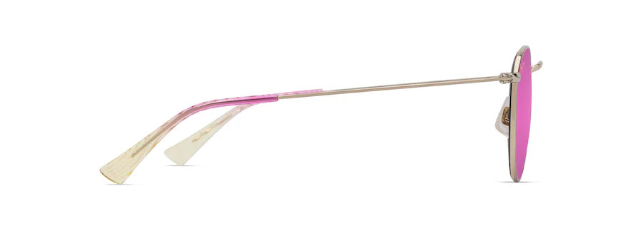 Pukaua Shiny Light Gold with Pink & Yellow w/ MAUI Sunrise Lenses
