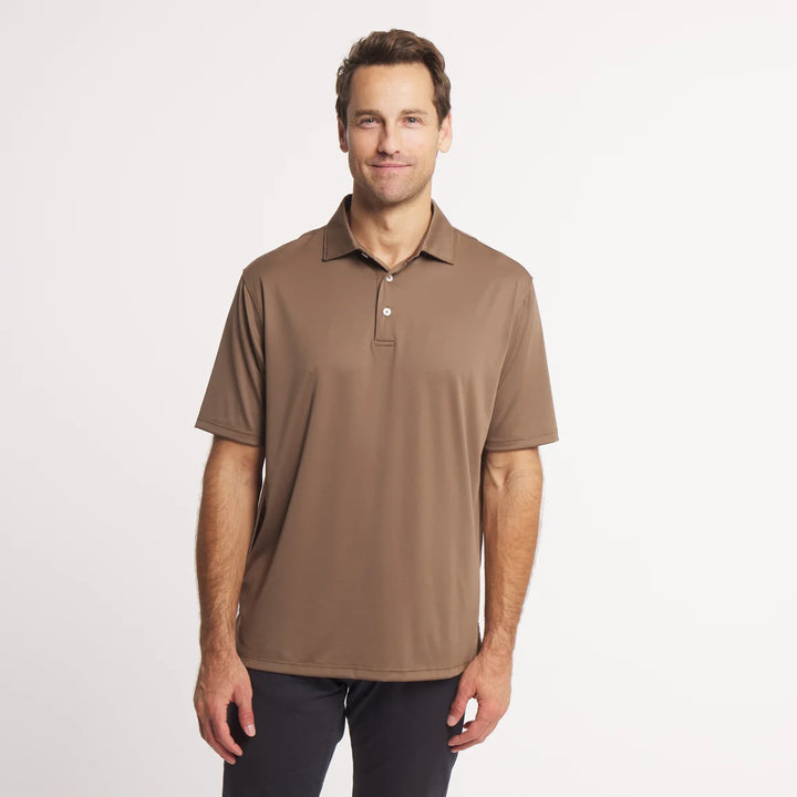Ballycastle Performance Polo - Stone Brown