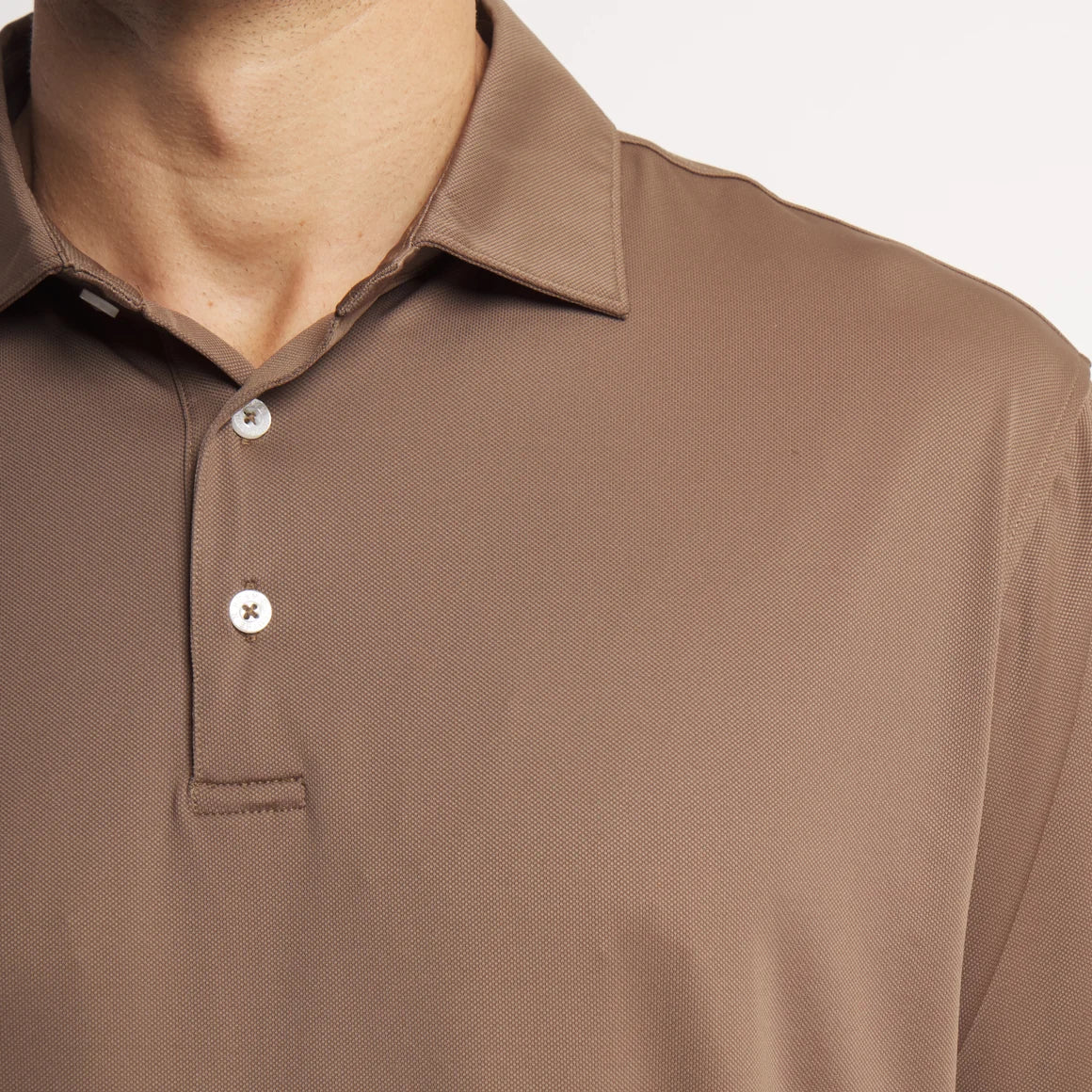 Ballycastle Performance Polo - Stone Brown