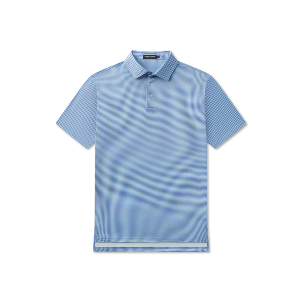 Walker Performance Polo - Slate & Mint Gingham