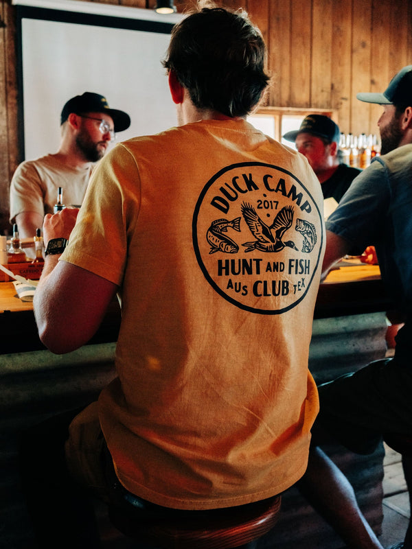 Hunt and Fish Club T-Shirt - Mustard