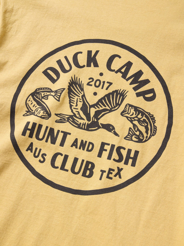 Hunt and Fish Club T-Shirt - Mustard