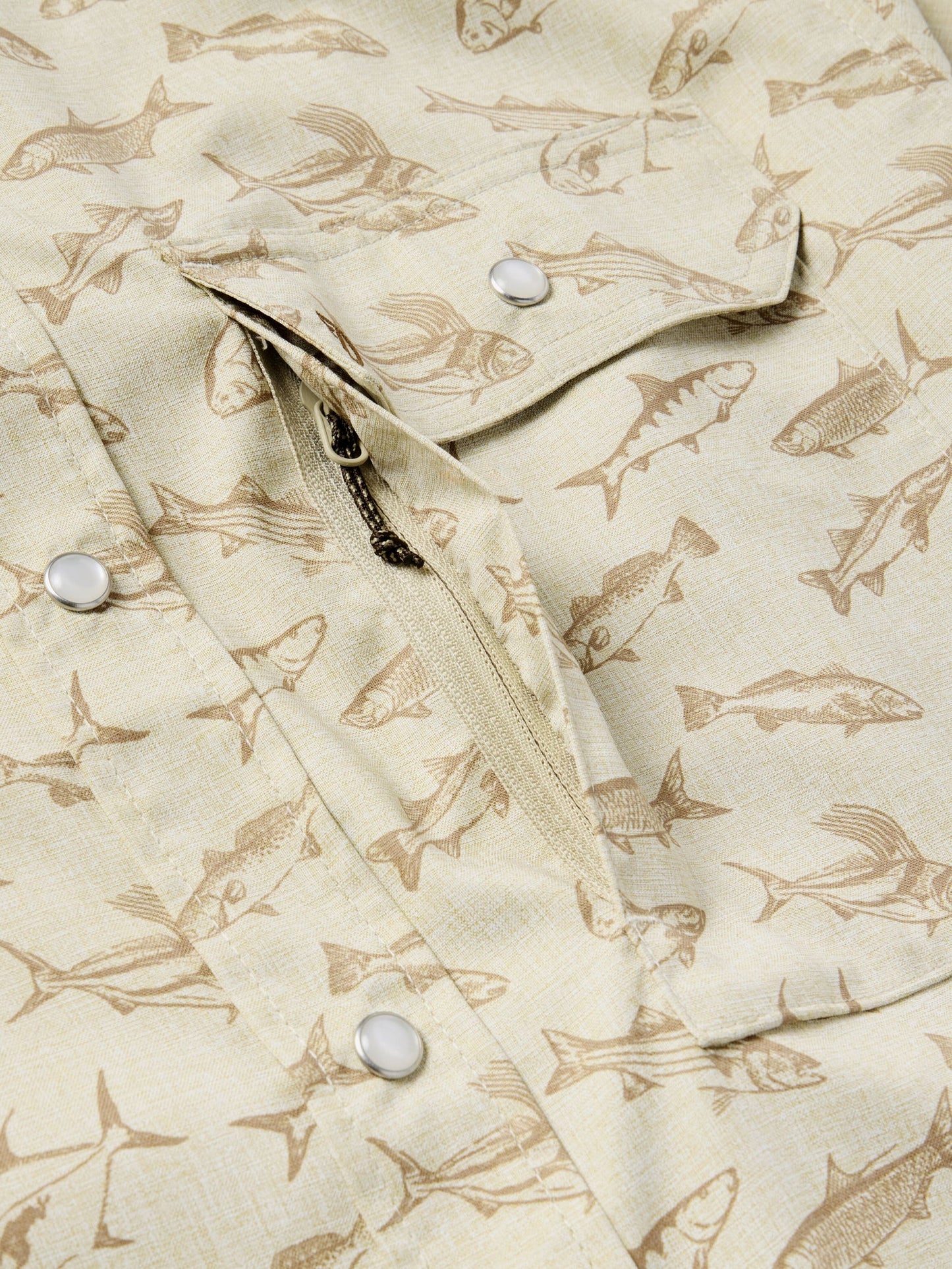 M's Brrr® Performance Shirt Short Sleeve - Sand Dollar Coastal Frenzy
