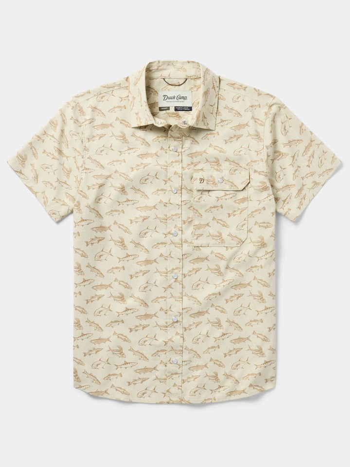 M's Brrr® Performance Shirt Short Sleeve - Sand Dollar Coastal Frenzy