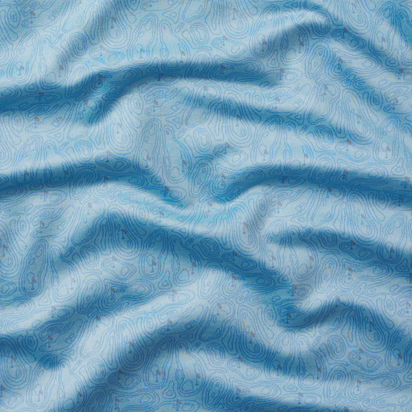 Flyline Performance Polo - Greens In Regulation - French Blue