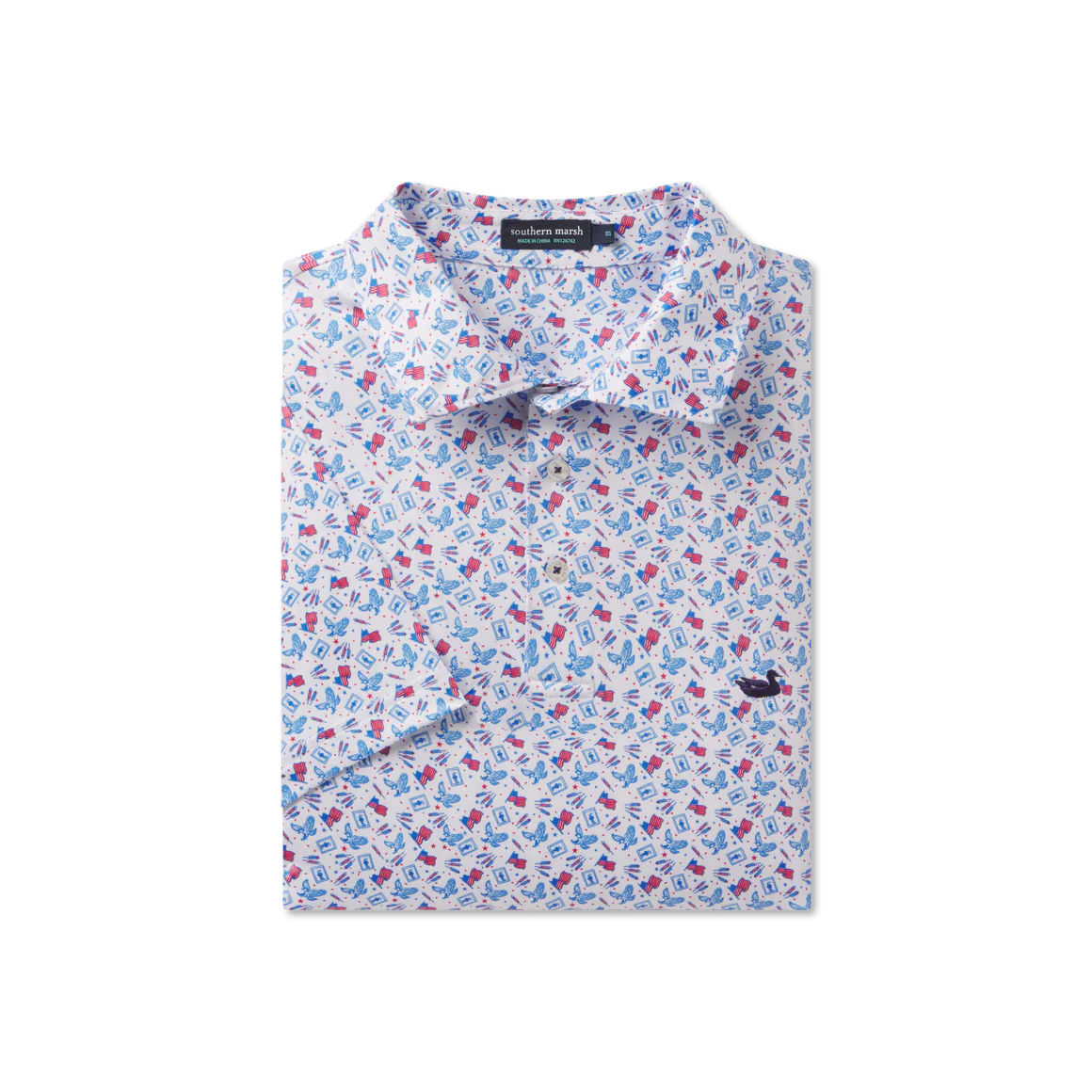 Flyline Performance Polo - Liberty - White