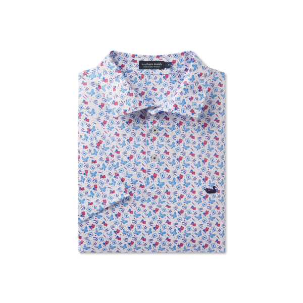 Flyline Performance Polo - Liberty - White