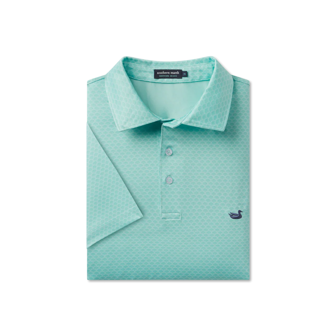 Flyline Performance Polo - Shell Shock - Antigua Blue