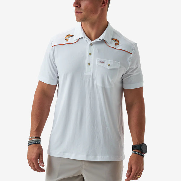 Pearl Snap Performance Polo - Redfish