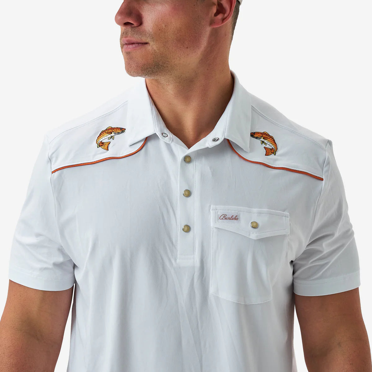 Pearl Snap Performance Polo - Redfish