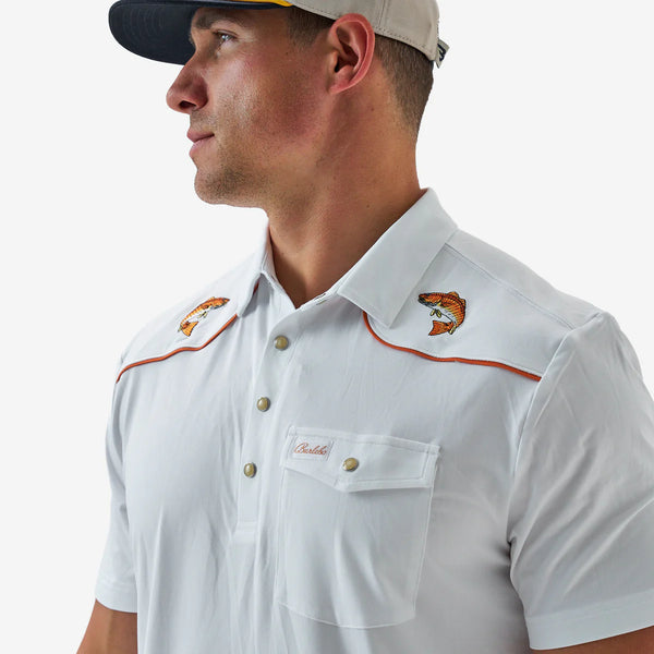 Pearl Snap Performance Polo - Redfish