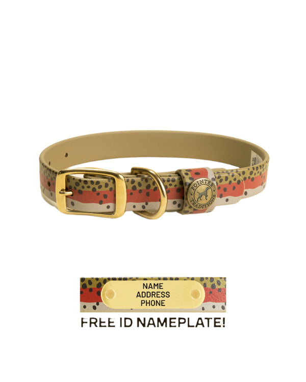 Sporting Dog Collar - Rainbow Trout