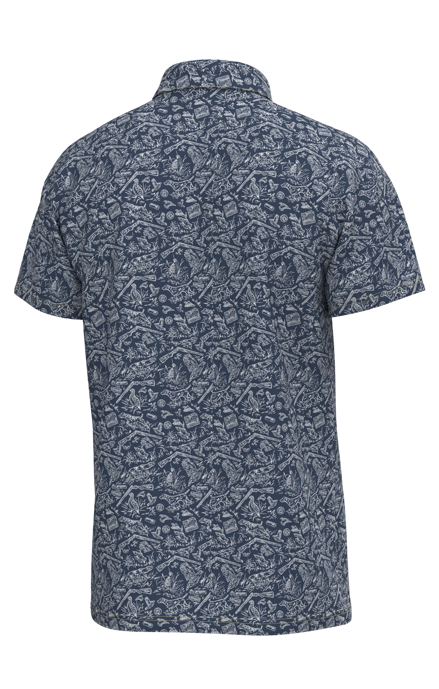 Pointer Pattern Performance Polo - Deep Water