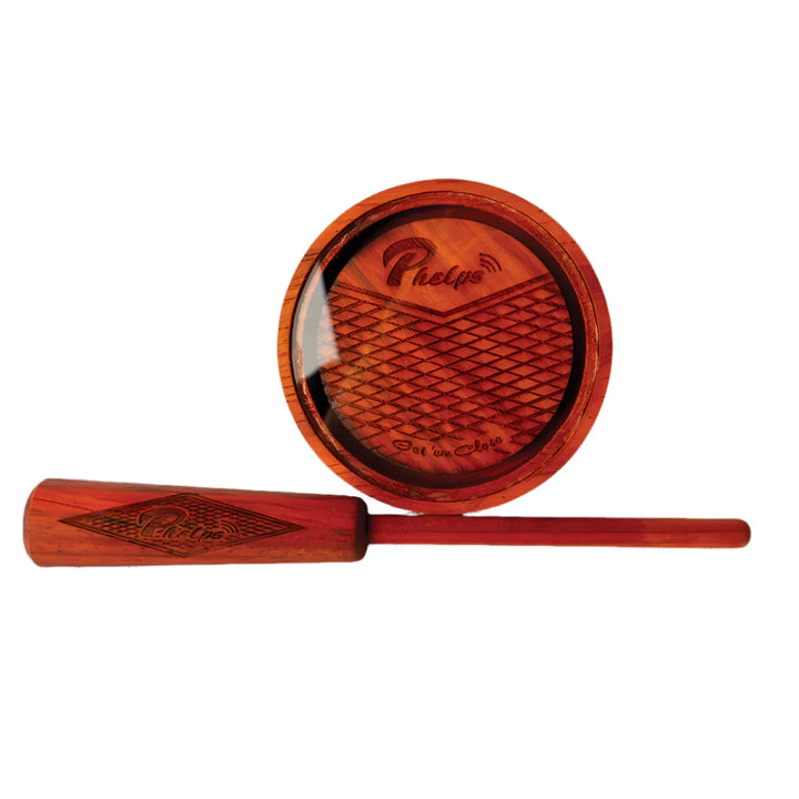 Phelps Padauk Pot - Crystal Over Glass Pot Call