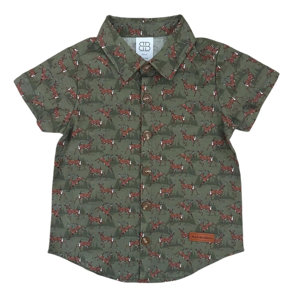 Youth Nash Button Down - Whitetail Woods