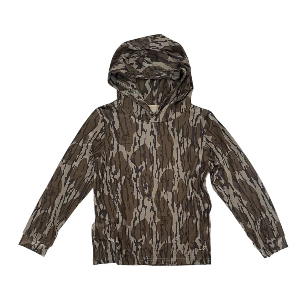 Youth CoolShade™ Mack Performance Hoodie UPF 50+ - Mossy Oak® Original Bottomland