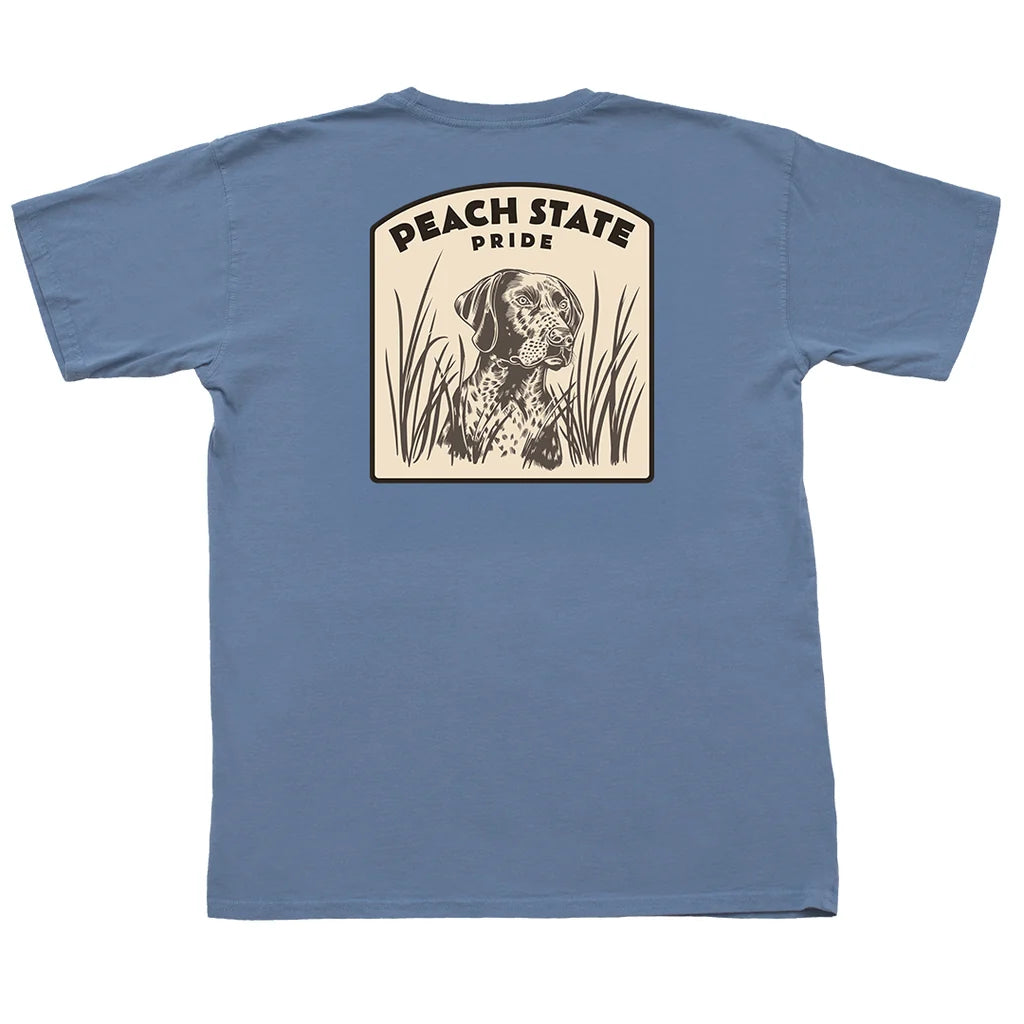 The Pointer Patch Short Sleeve Pocket Tee - Denim