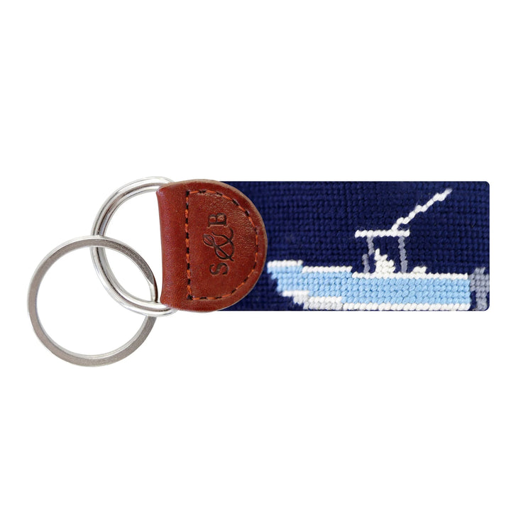 Power Boat Key Fob - Dark Navy