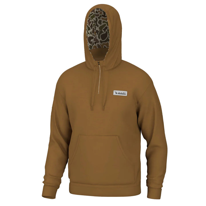 Quarter Zip Hoodie - Rust