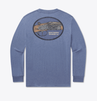 LS Heritage Engraved Tee - Washed Slate