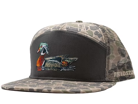 7 Panel Backwoods Camo Wood Duck Hat