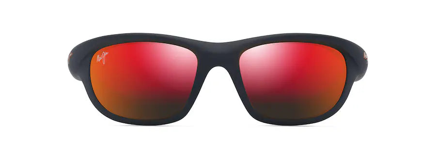 Haulani Matte Solid Dark Blue with Orange w/ Hawaii Lava Lenses™