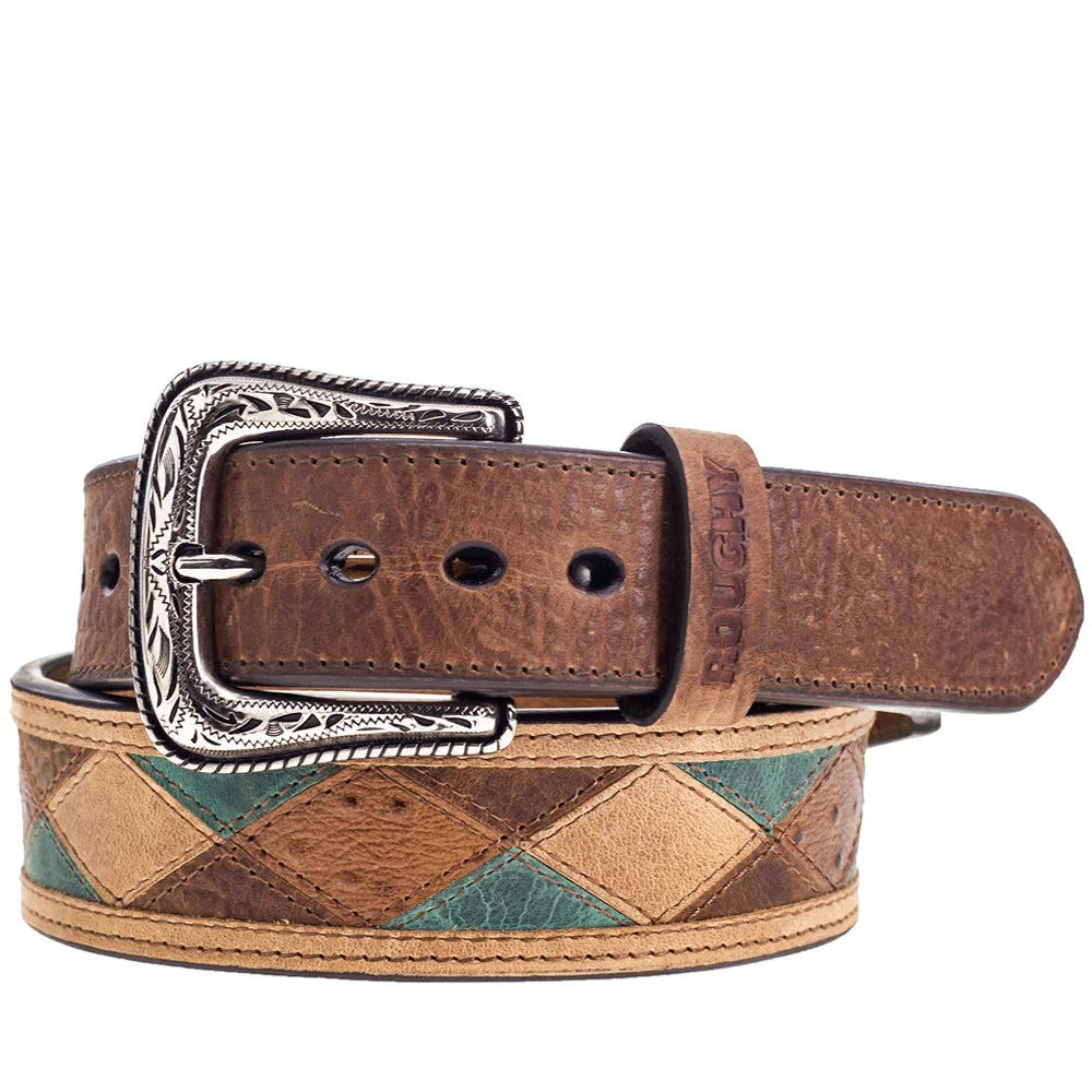 Ouray Brown/Turquoise Patchwork Belt