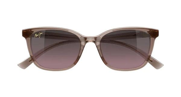 Kūkaulana Shiny Transparent Light Pinkish Brown w/ Maui Rose® Lenses