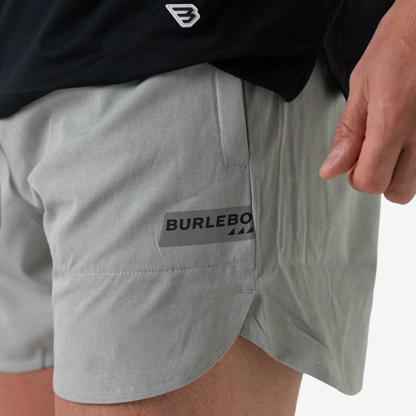 Training Short - Heather Light Grey