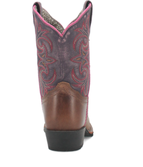 Majesty Leather Children's Boot - Sand/Purple
