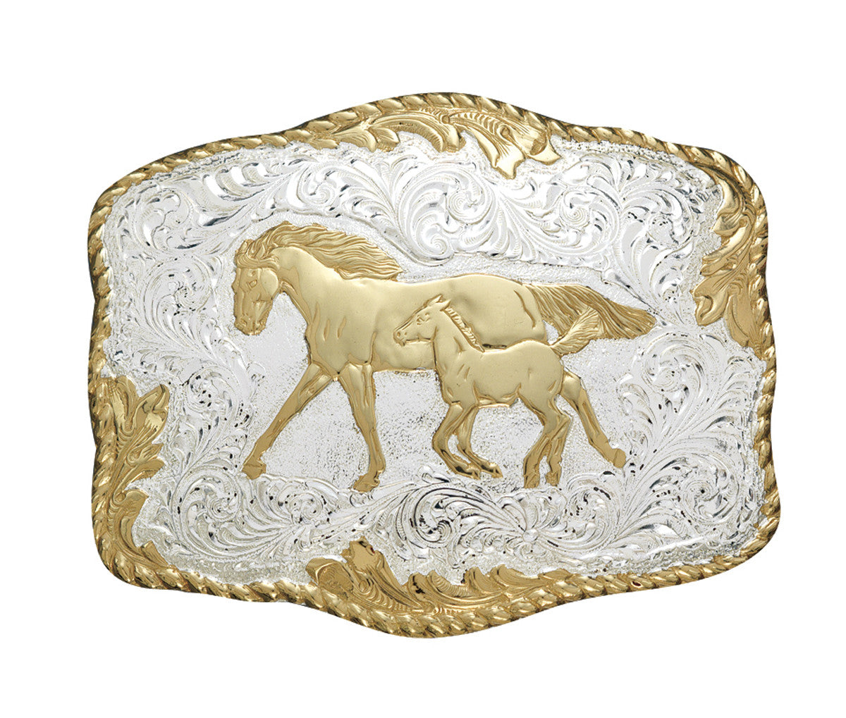 Mare & Foal Belt Buckle