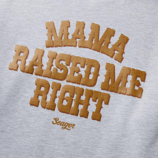 Raised Right Crew- Heather Grey