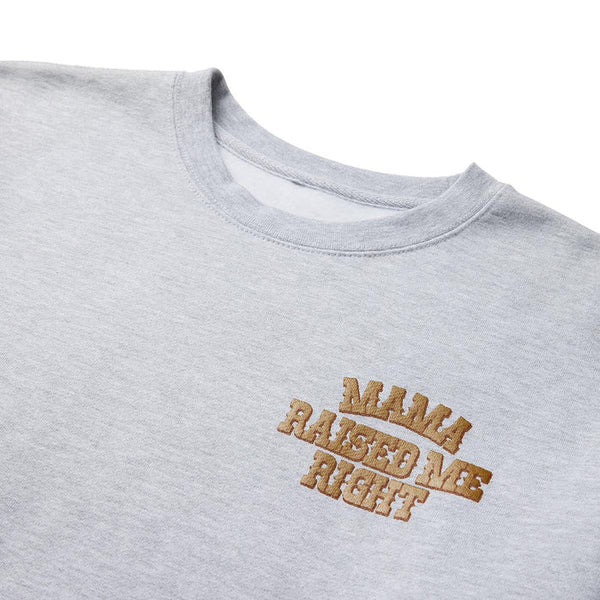 Raised Right Crew- Heather Grey