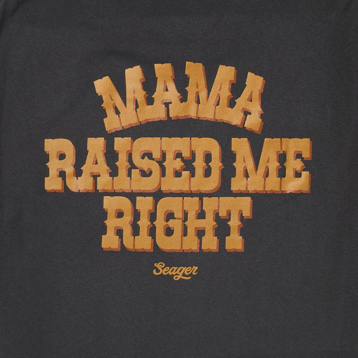 Raised Right Tee- Vintage Black
