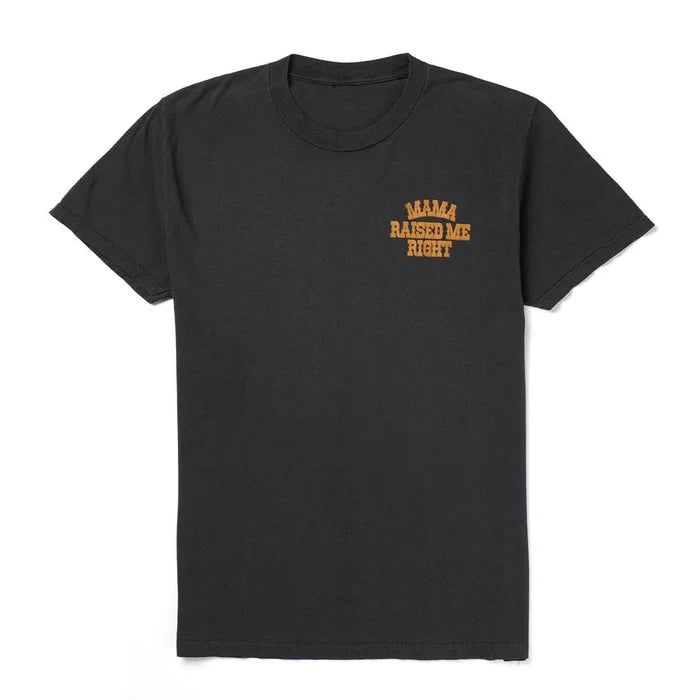 Raised Right Tee- Vintage Black
