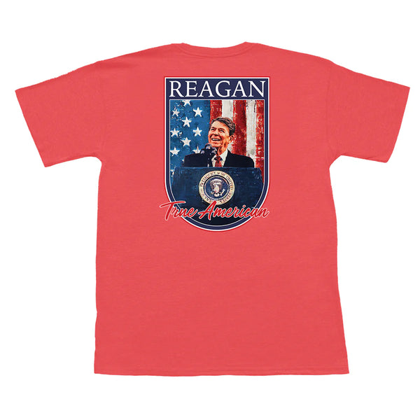 Reagan True American Short Sleeve Pocket Tee - Nantucket Red