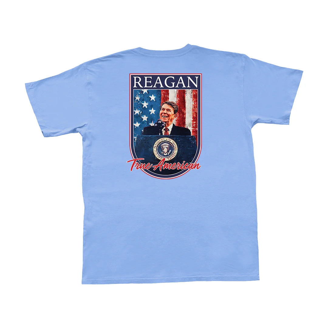 Reagan- True American Short Sleeve- Barrier Blue