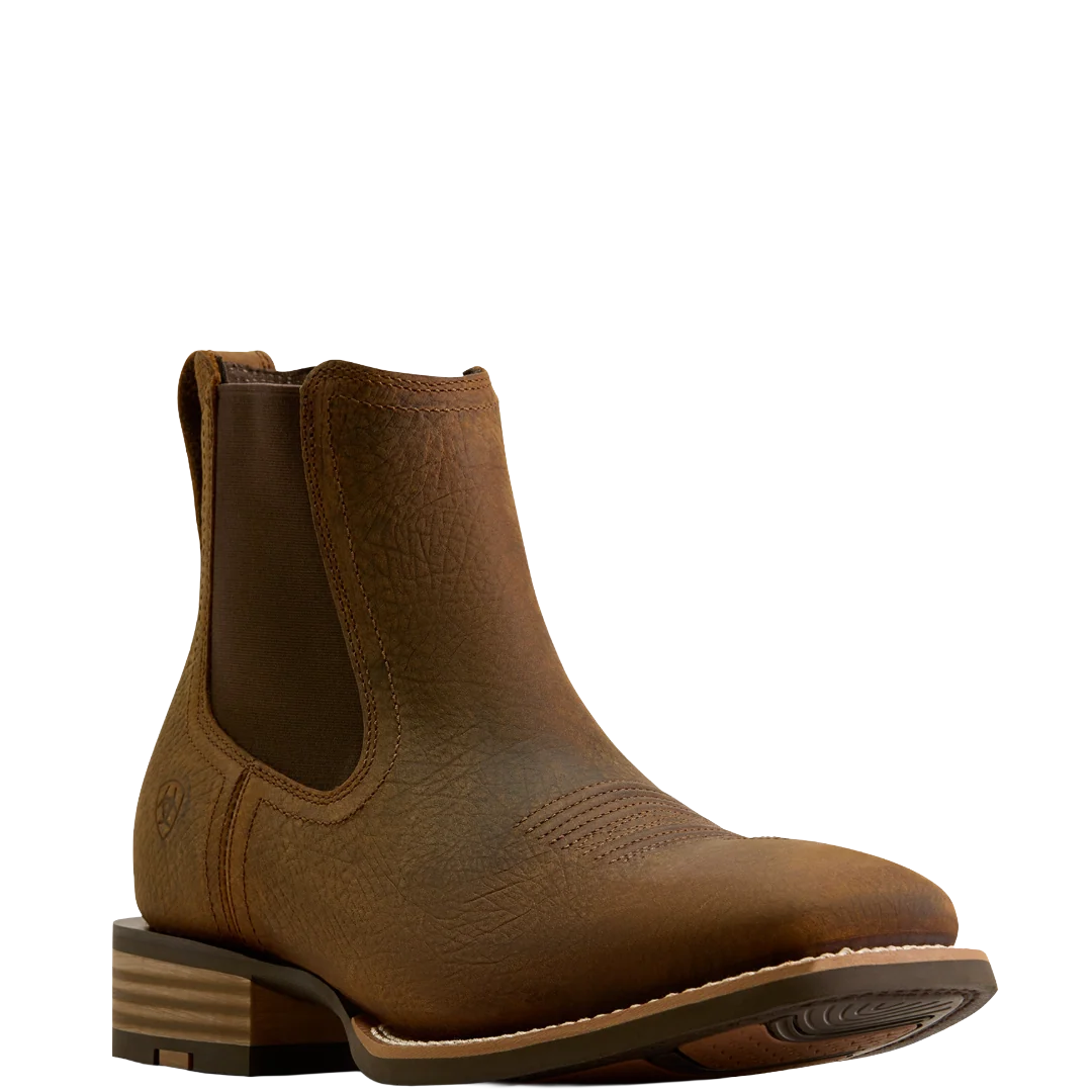 Ariat Men's Western Big Rig Wide Square Toe Chelsea Boot - Earth