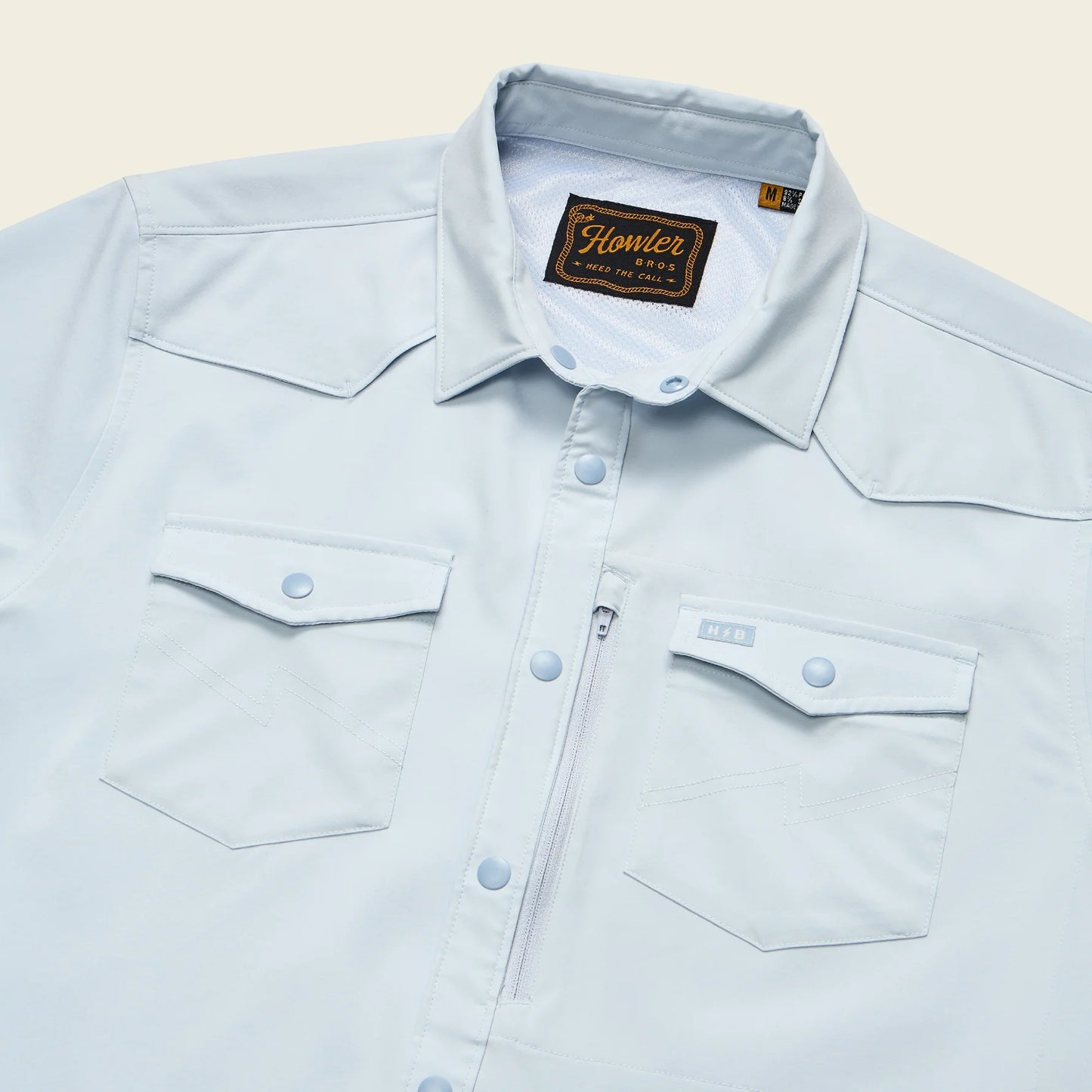 Emerger Tech SS Button Up Shirt - Cloud