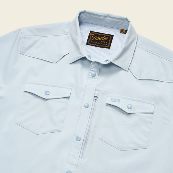 Emerger Tech SS Button Up Shirt - Cloud