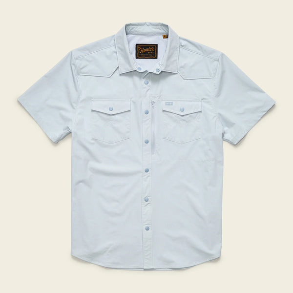 Emerger Tech SS Button Up Shirt - Cloud