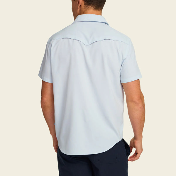 Emerger Tech SS Button Up Shirt - Cloud