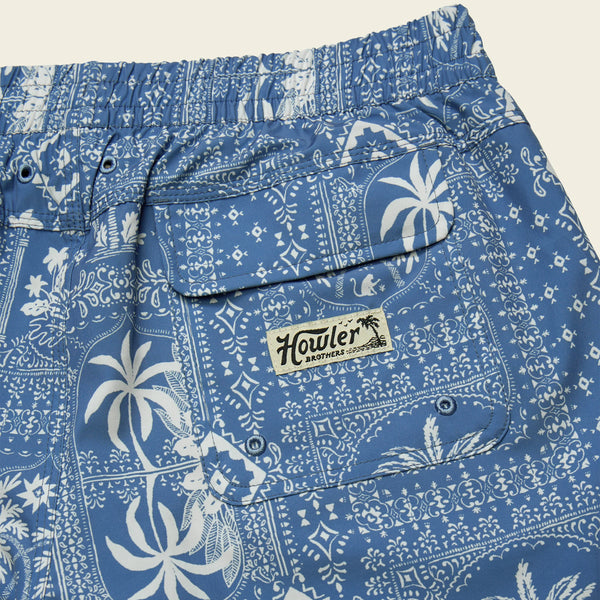 Deep Set BoardShorts - Palmetto Phrophecy - Storm Blue