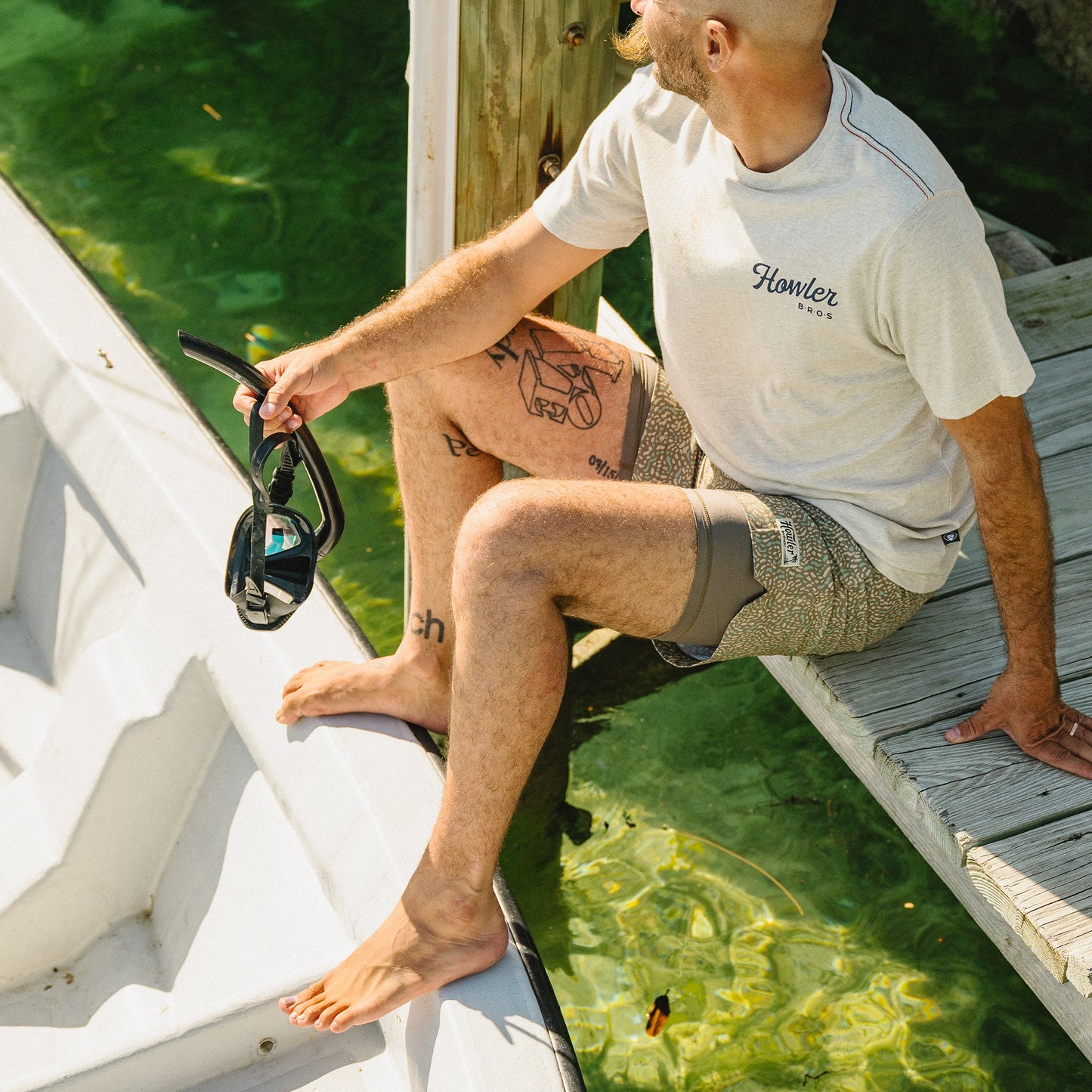Deep Set BoardShorts - Pond Patterns - Mermaid