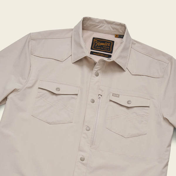 Emerger Tech Long Sleeve Button Down - Chalk