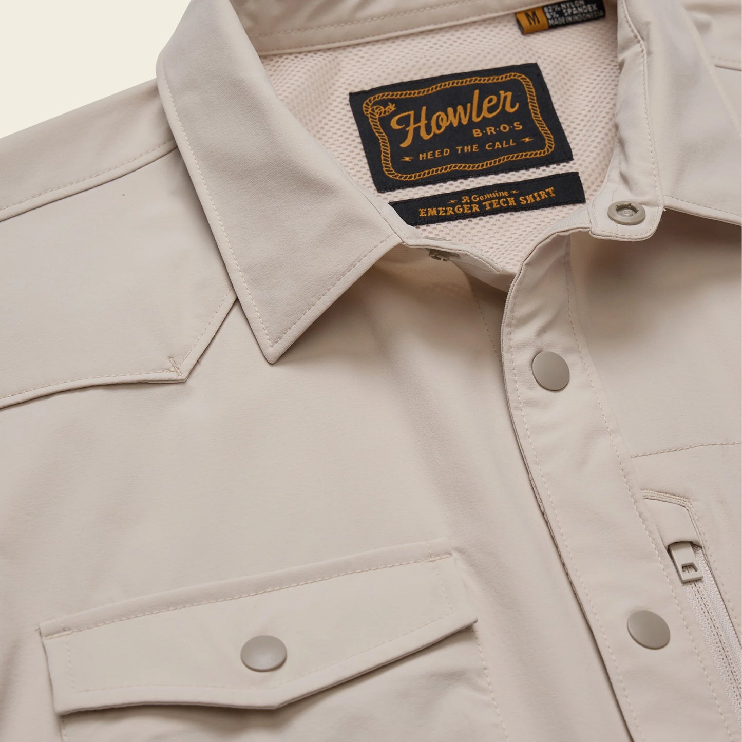 Emerger Tech Long Sleeve Button Down - Chalk