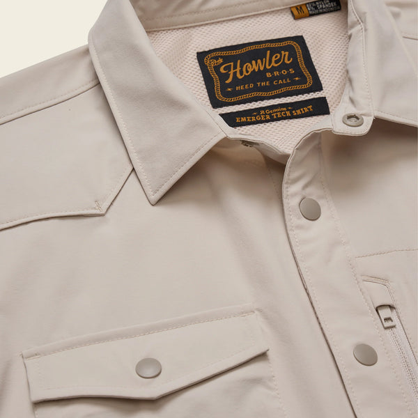 Emerger Tech Long Sleeve Button Down - Chalk