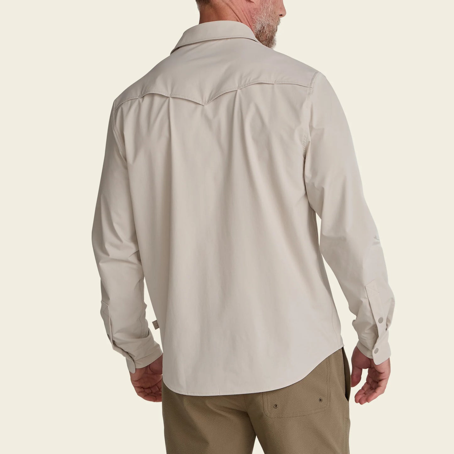 Emerger Tech Long Sleeve Button Down - Chalk