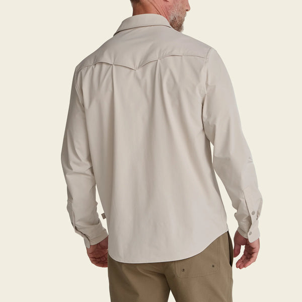 Emerger Tech Long Sleeve Button Down - Chalk